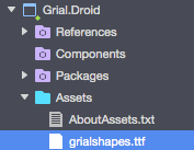Grial Shapes font.cs